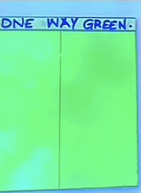 One way green