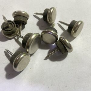 Metal furniture glides